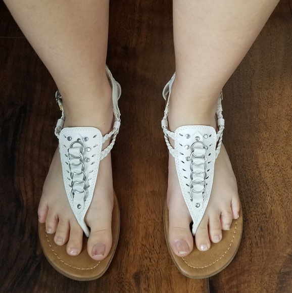 🚫SOLD🚫 White sandals! - Picture 5 of 8